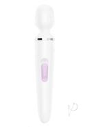 Satisfyer Wand-er Woman Usb Rechargeable Silicone Massager 13in - White/chrome