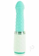 Pillow Talk Feisty Silicone Thrusting And Vibrating Massager - Teal