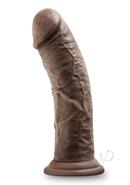 Dr. Skin Glide Gold Collection Self Lubricating Dildo 8in - Chocolate